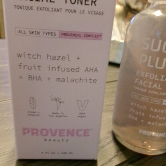 NEW Provence Beauty Sugar Plum Exfoliating Facial Toner! 4 fl. oz. - Picture 3 of 4